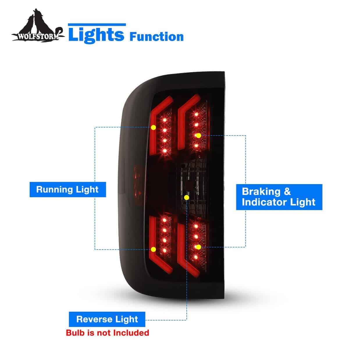 Conjunto de Luces Traseras WOLFSTORM Compatible con Chevy - Imagen 6
