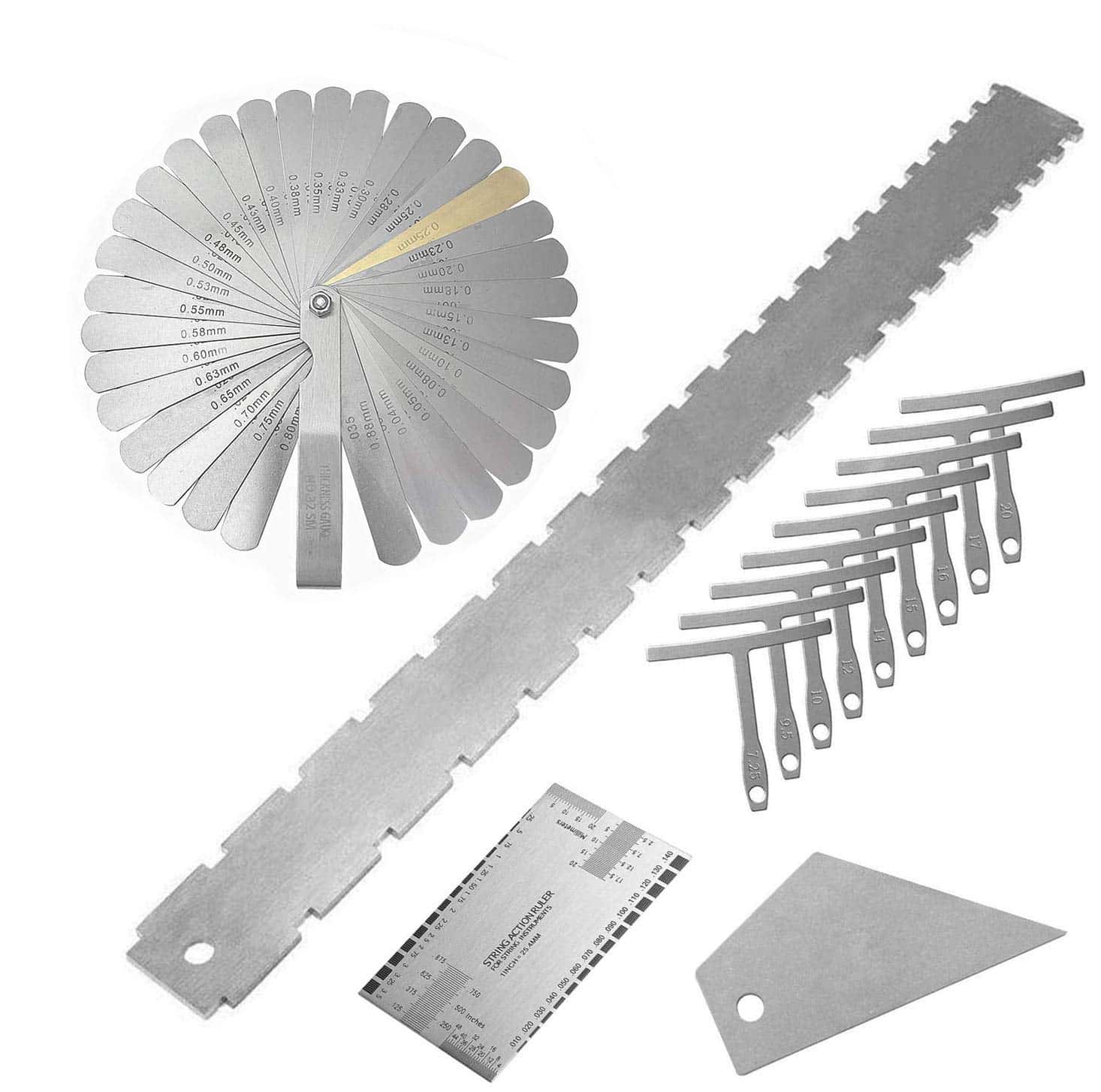 Jiayouy 13 Piezas Herramientas de Luthier Incluyendo 32
