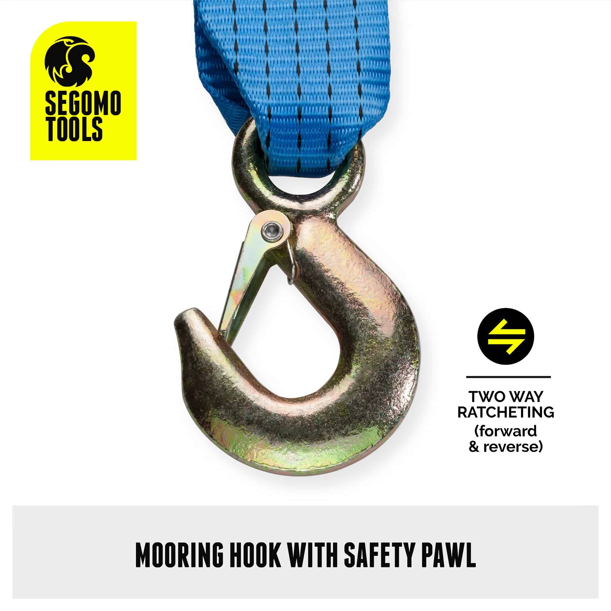 Segomo Tools Heavy Duty 2500 Pound Manual Hand Winch, - Imagen 8