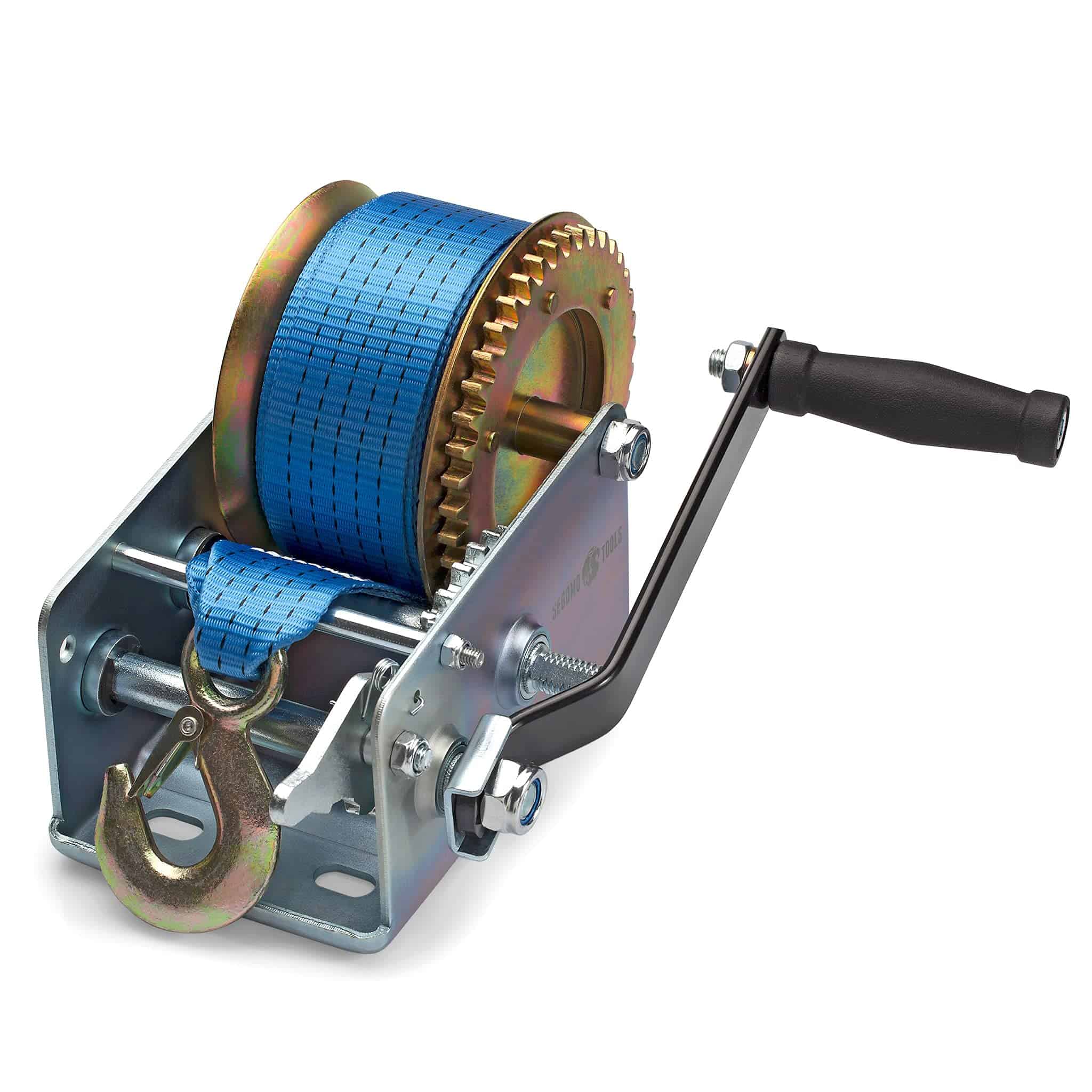 Segomo Tools Heavy Duty 2500 Pound Manual Hand Winch, - Imagen 3
