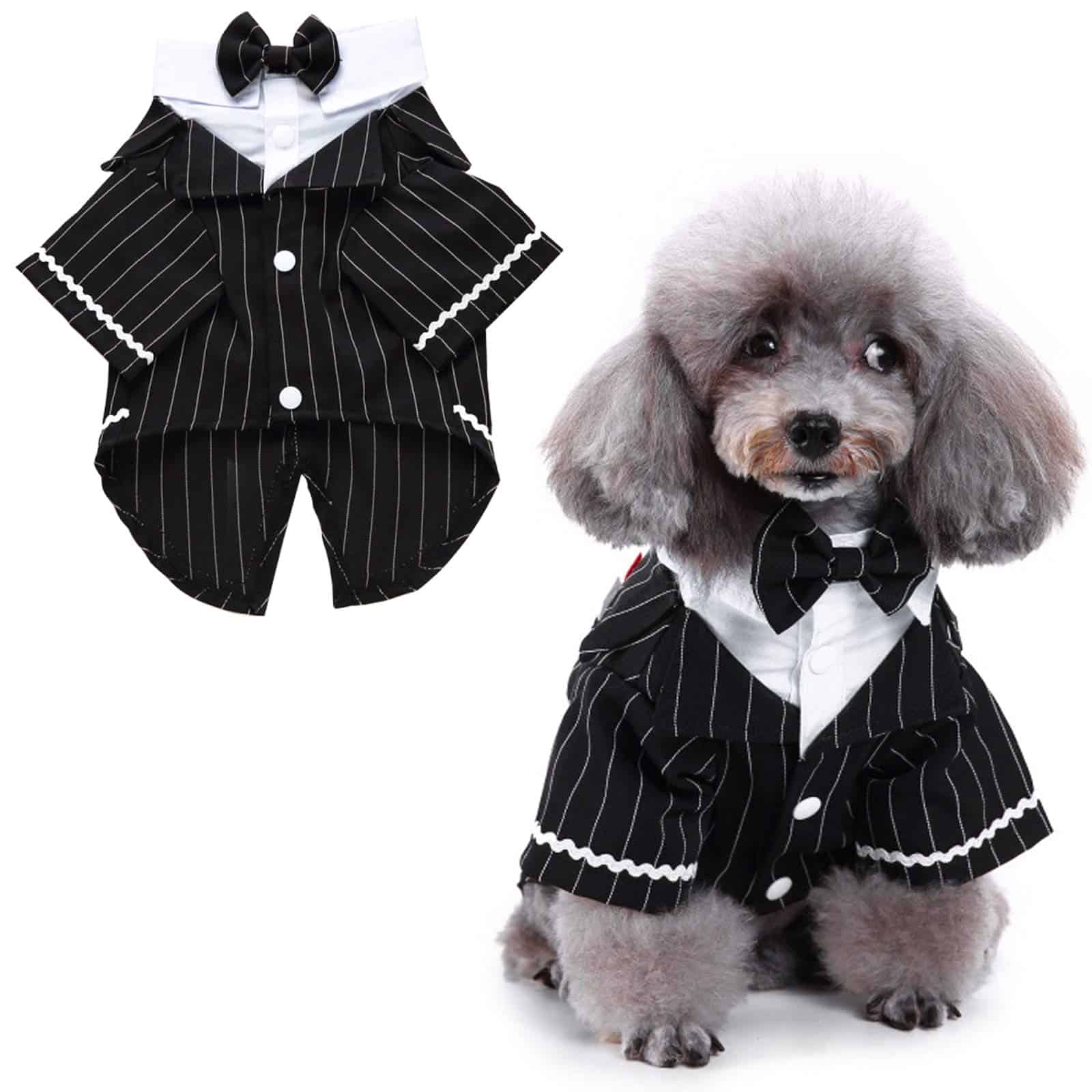 Traje de Esmoquin para Perro HACRAHO, 1 paquete de Esmoquin