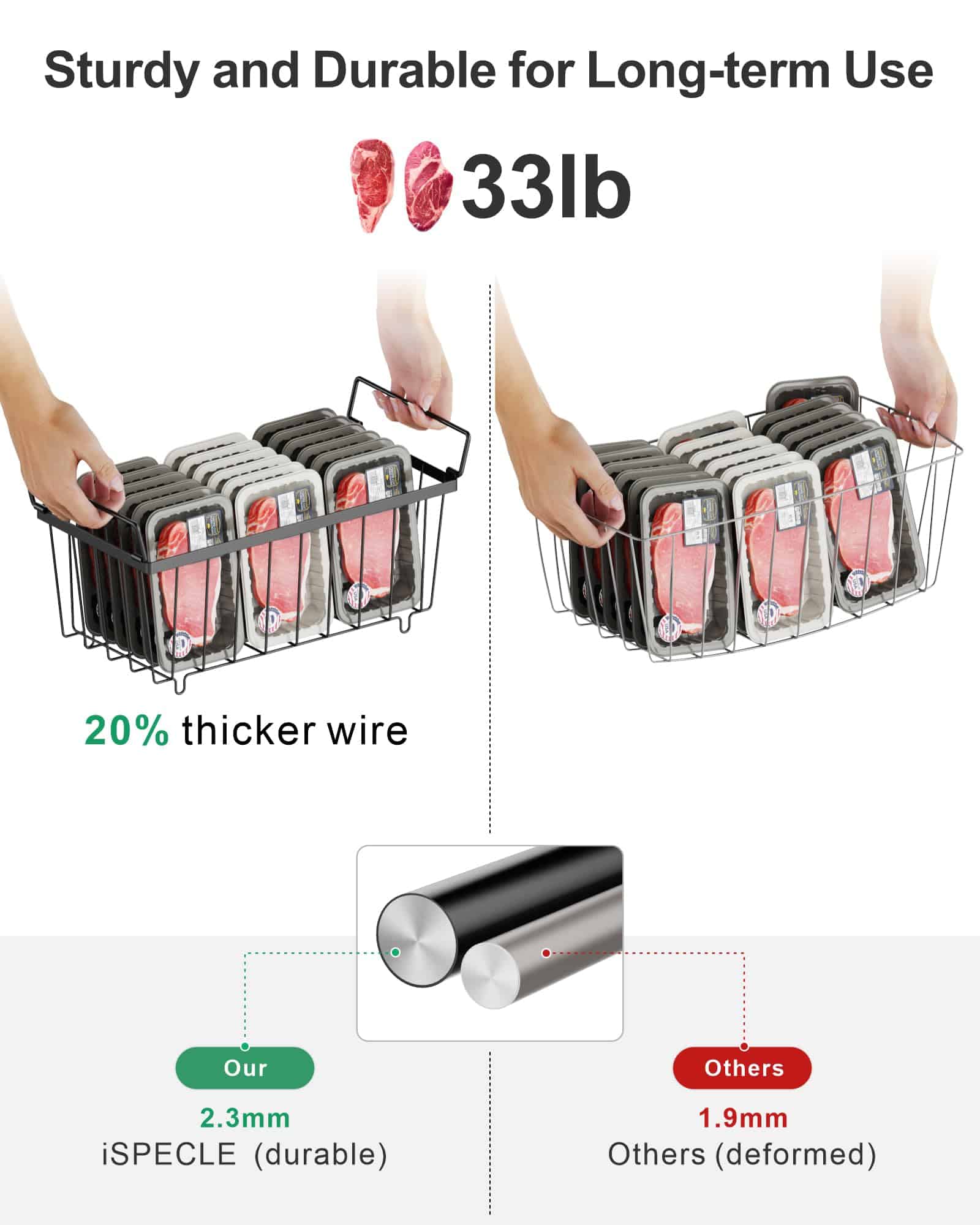 Organizadores de congelador iSPECLE - Juego de 4 - Imagen 9