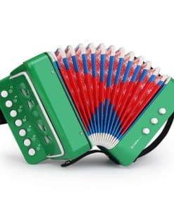 Acordeón de Botones 10 Teclas Control 3 Válvulas de Aire