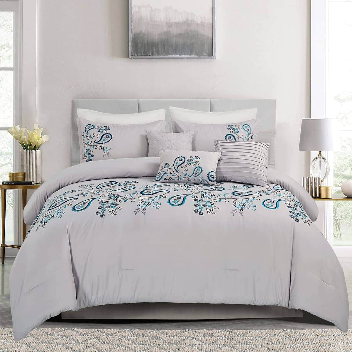 Juego de Edredón MERRY HOME - Set de Ropa de Cama Queen