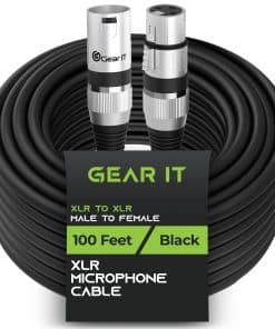 Cable de Micrófono XLR a XLR GearIT (100 Pies, 1 Pack) XLR