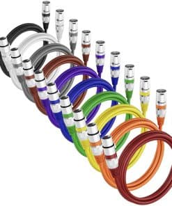 Cable de Micrófono XLR a XLR GearIT (1 Pie, Paquete de 10)