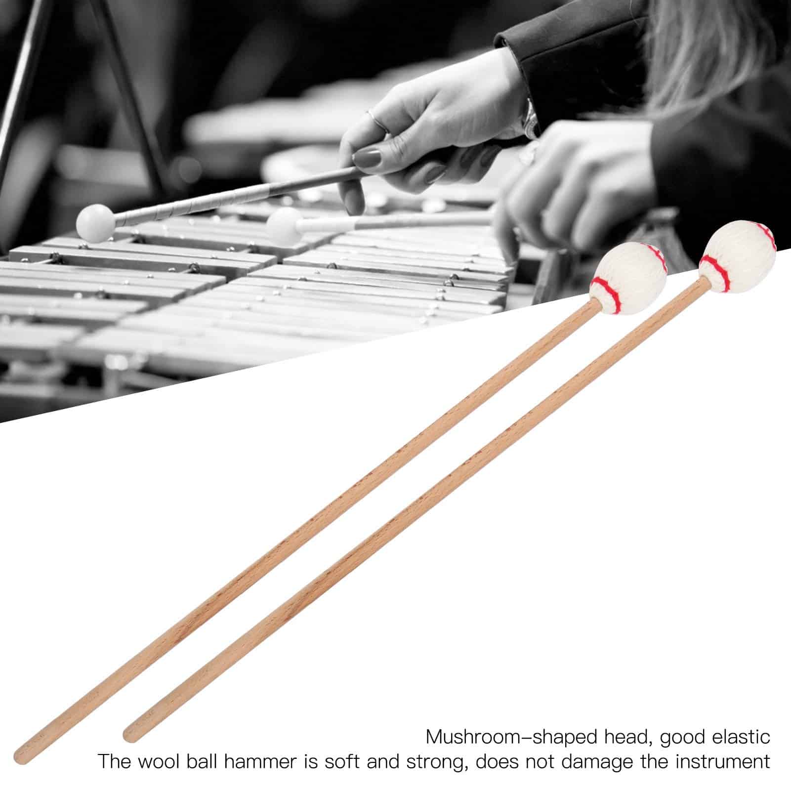 Baquetas de percusión, 16.9 x 1.2 x 1.2 Pulgadas Baquetas - Imagen 5