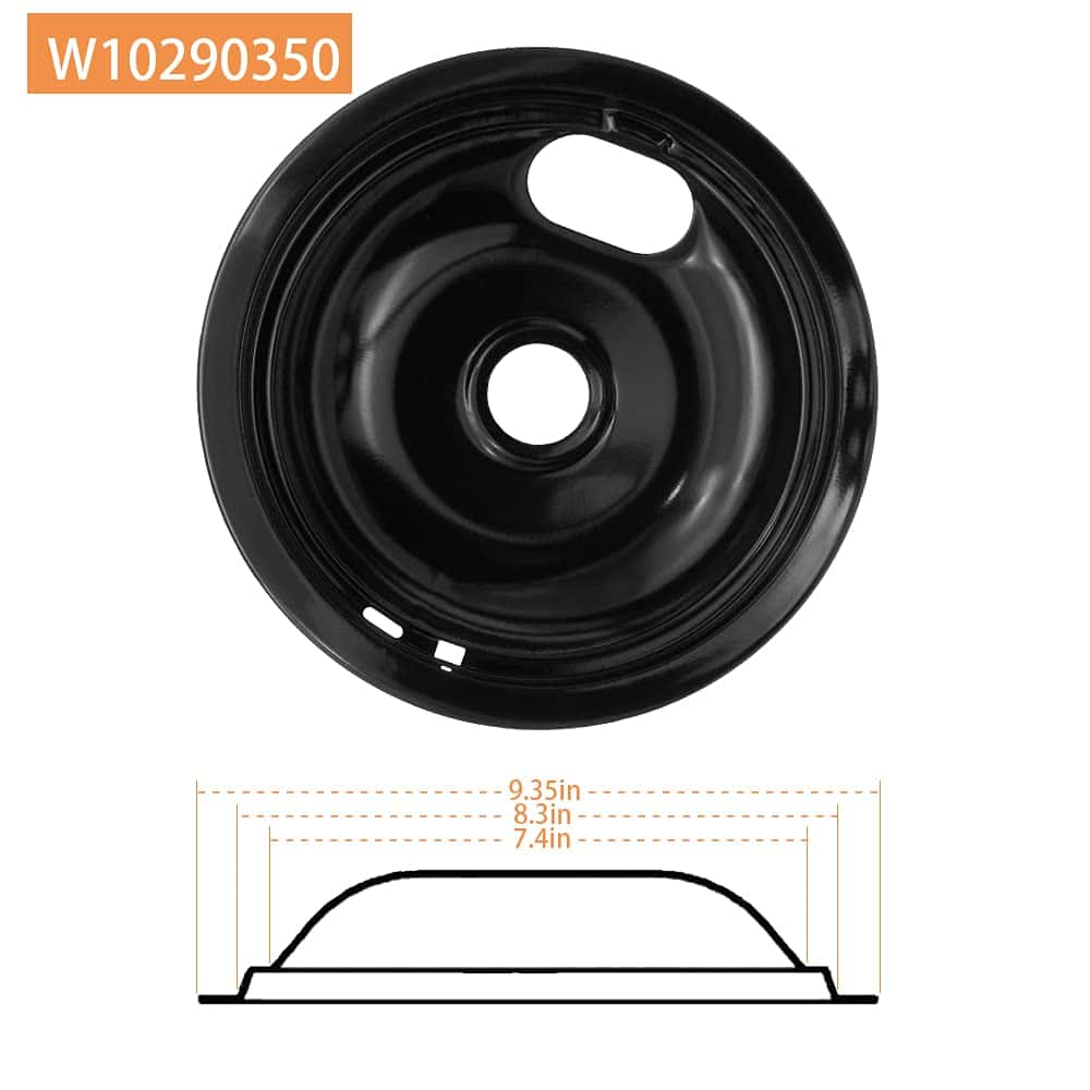 W10290350 y W10290353 Tazones de bandeja de goteo de - Imagen 5