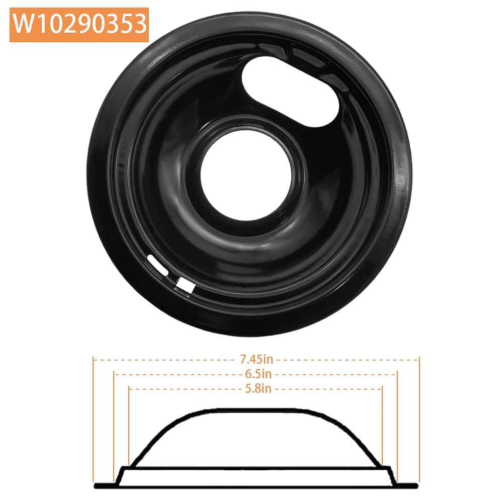 W10290350 y W10290353 Tazones de bandeja de goteo de - Imagen 6