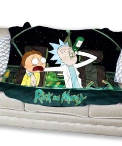 Manta JUST FUNKY Rick and Morty de 45 x 60 pulgadas | Manta