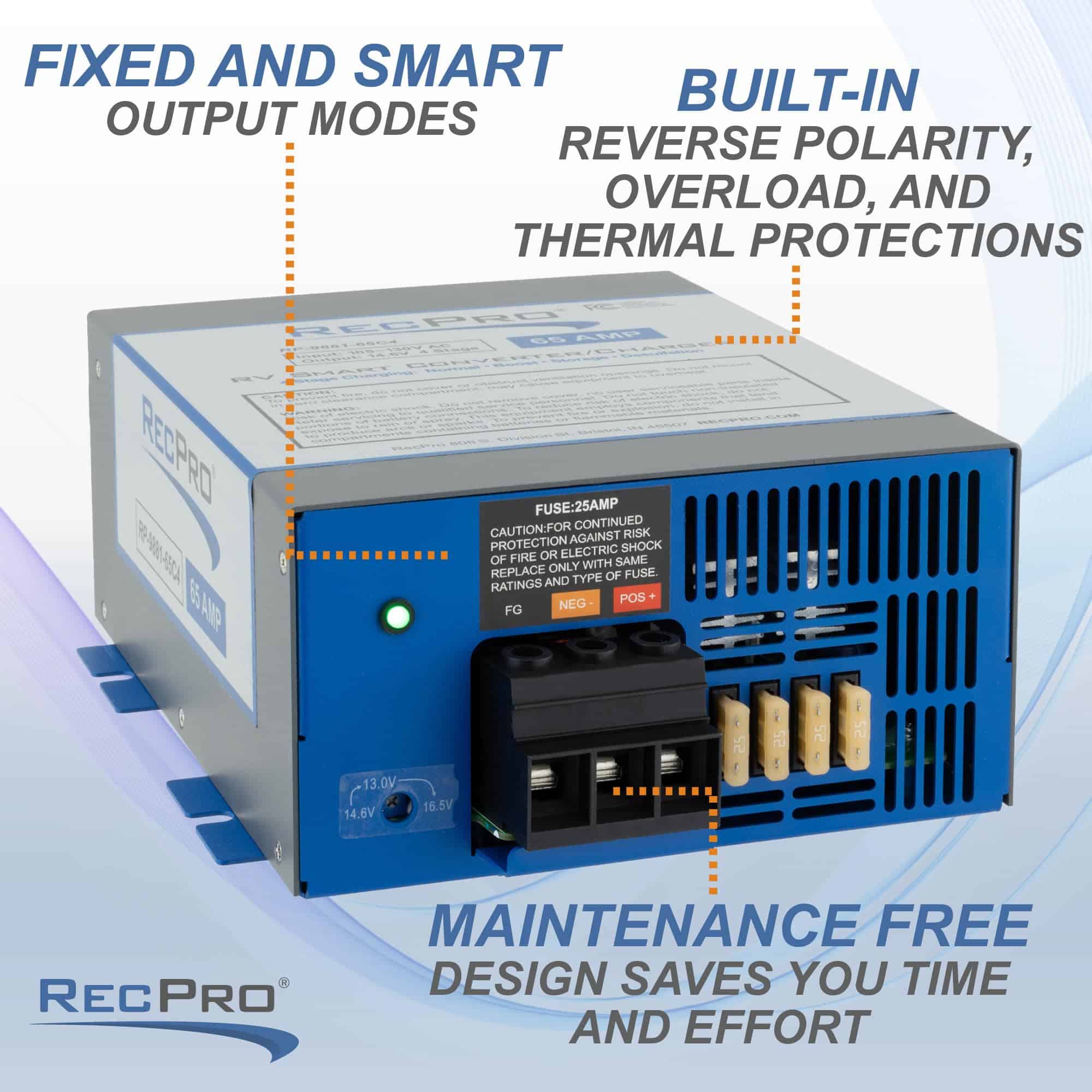 Conversor de corriente para RV RecPro 65 amperios | - Imagen 6