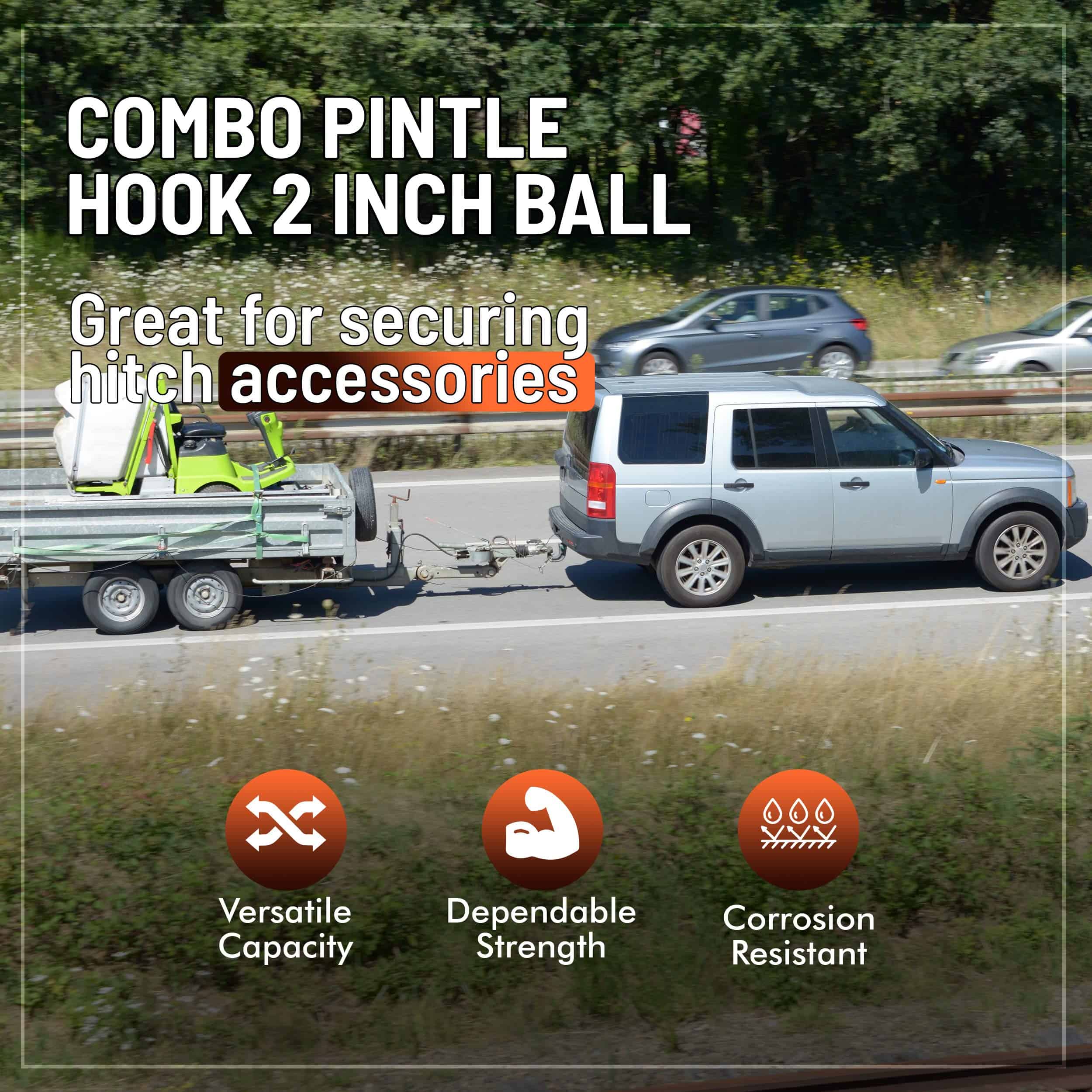 Combo de Enganche Pintle Goreks con Bola de Remolque de 2 - Imagen 8