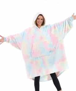 THE COMFY Dream | Manta portátil de -Cotton Candy Tie Dye