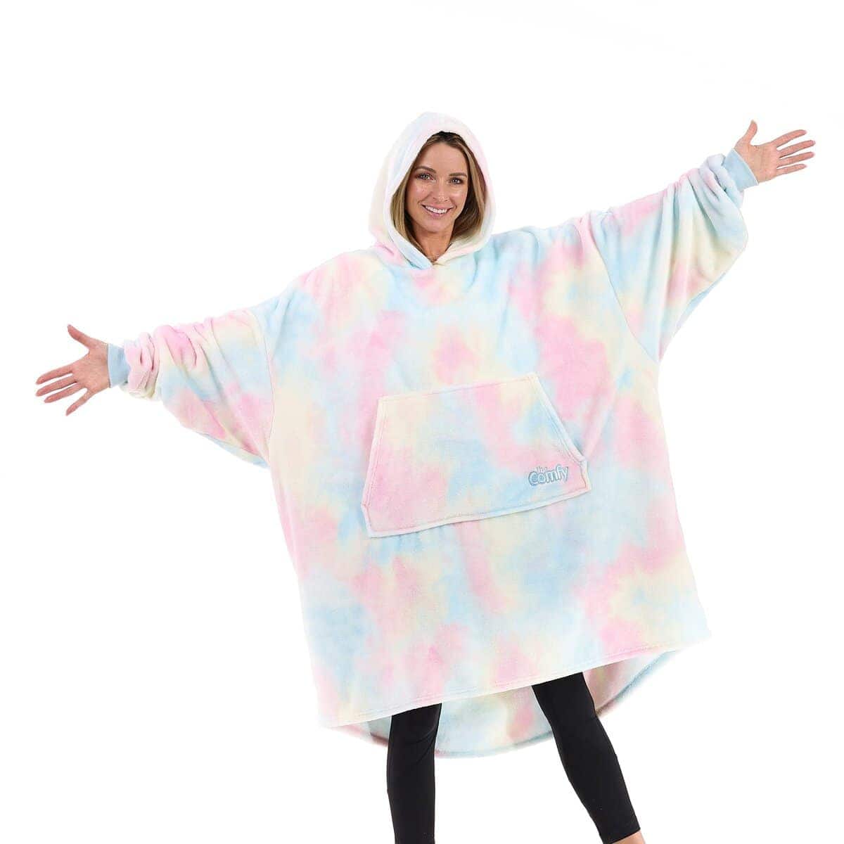 THE COMFY Dream | Manta portátil de -Cotton Candy Tie Dye