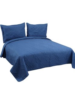 Colcha Edredón Decorativa Marina Sólida Acolchada con