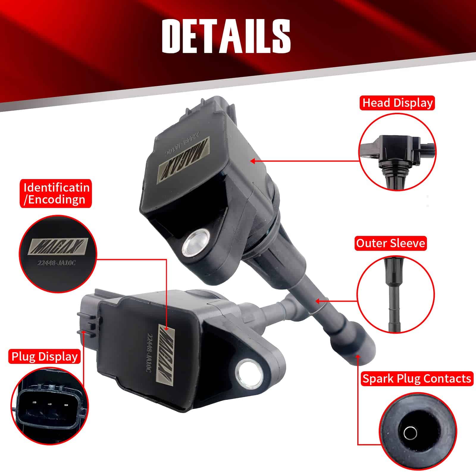 Conjunto de 6 Bobinas de Encendido MACAX Compatible con - Imagen 5