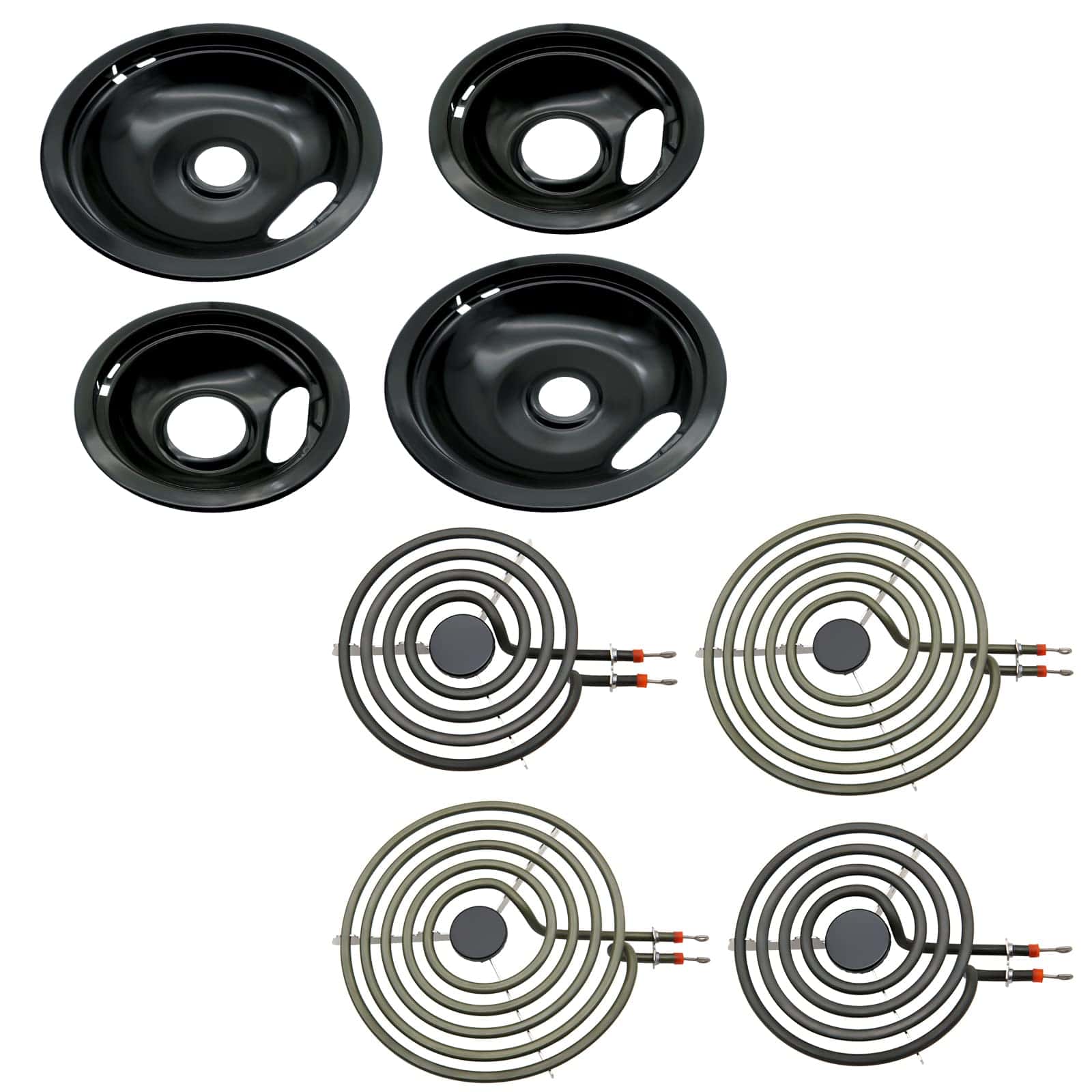 Juego de bandejas de goteo de porcelana Siwdoy W10288051 y