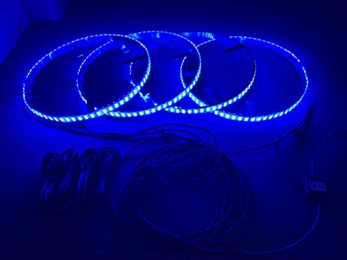 Luces de Aro de Rueda LED RGBW de Doble Fila de 15.5 - Imagen 3