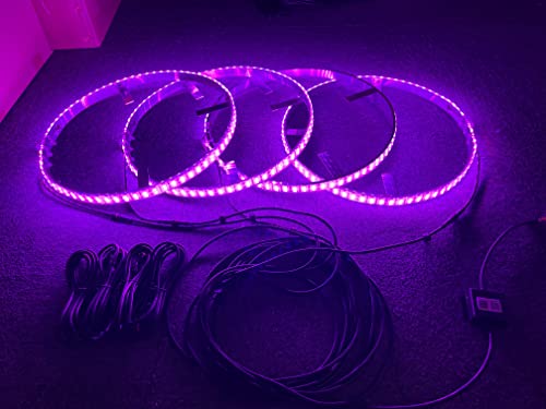 Luces de Aro de Rueda LED RGBW de Doble Fila de 15.5 - Imagen 7