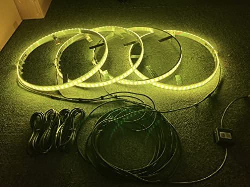 Luces de Aro de Rueda LED RGBW de Doble Fila de 15.5 - Imagen 4