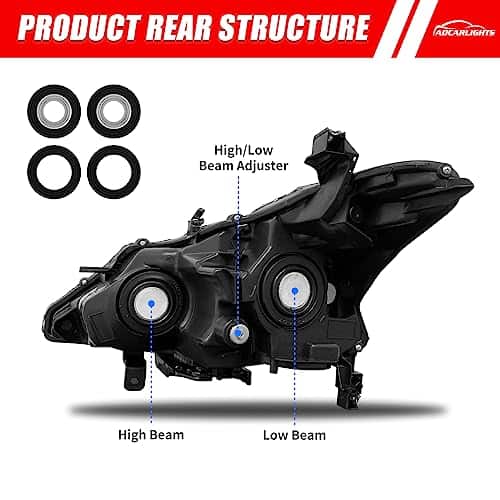Conjunto de faros ADCARLIGHTS 2013 2014 2015 Nissan Altima - Imagen 5