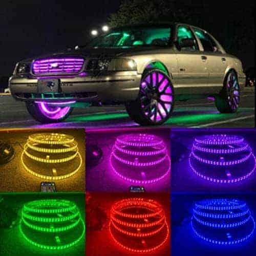 FIA 15.5'' Kit de Luz LED RGB de Doble Fila para Anillo de