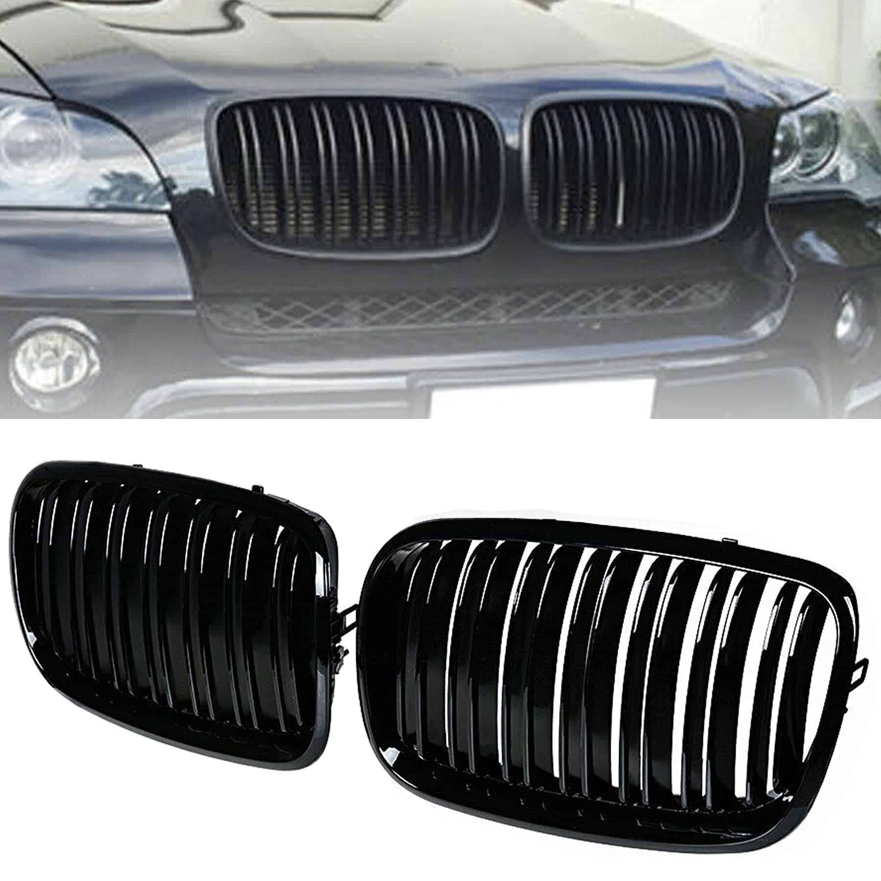 Parrilla Delantera Billdio Glossy Black Compatible con BMW