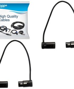 HQRP 2-Unidades de Cables XLR Hembra de 3 Pines a XLR Macho