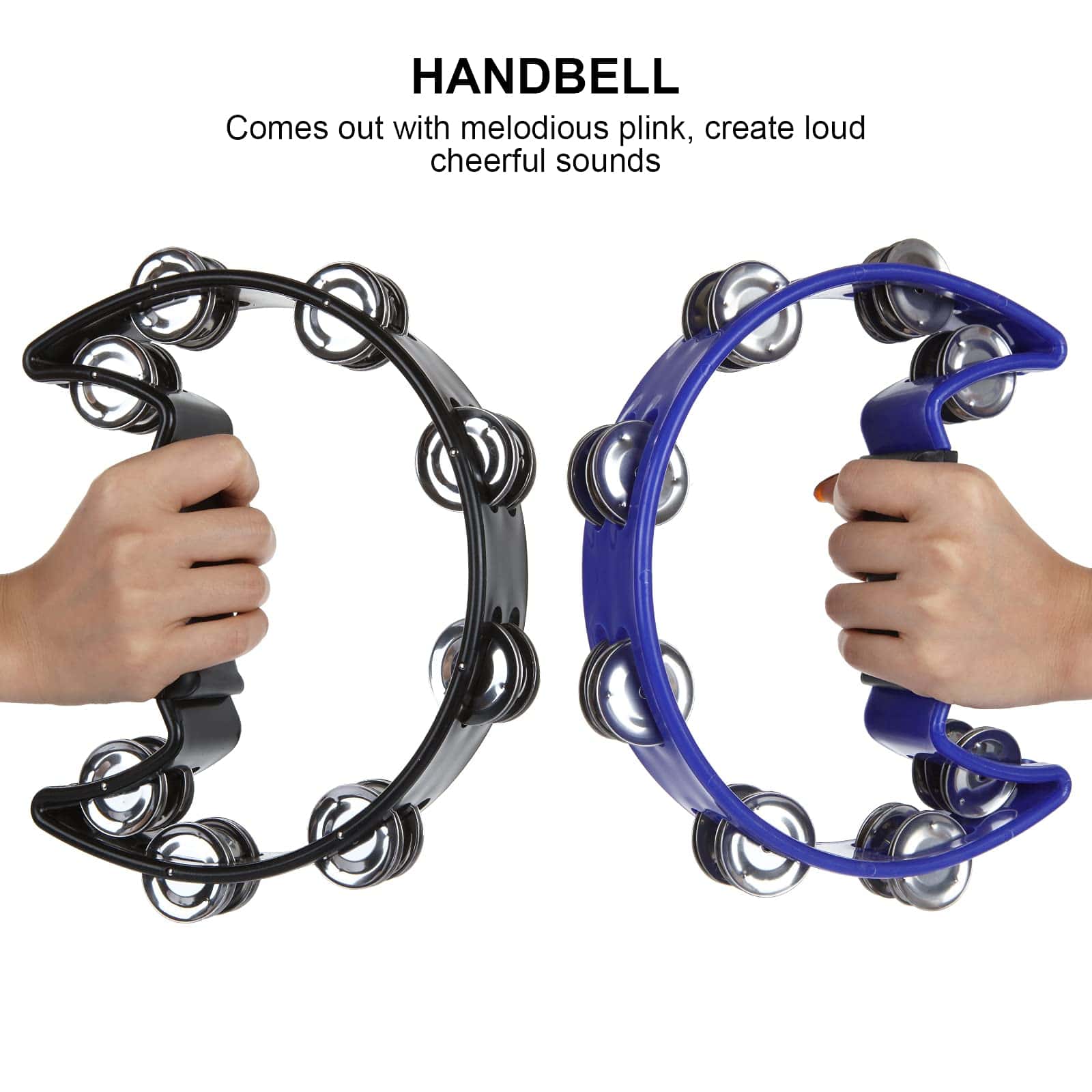 LTGO EOEXN Pack de 4 Panderetas Media Luna para Adultos - Imagen 7