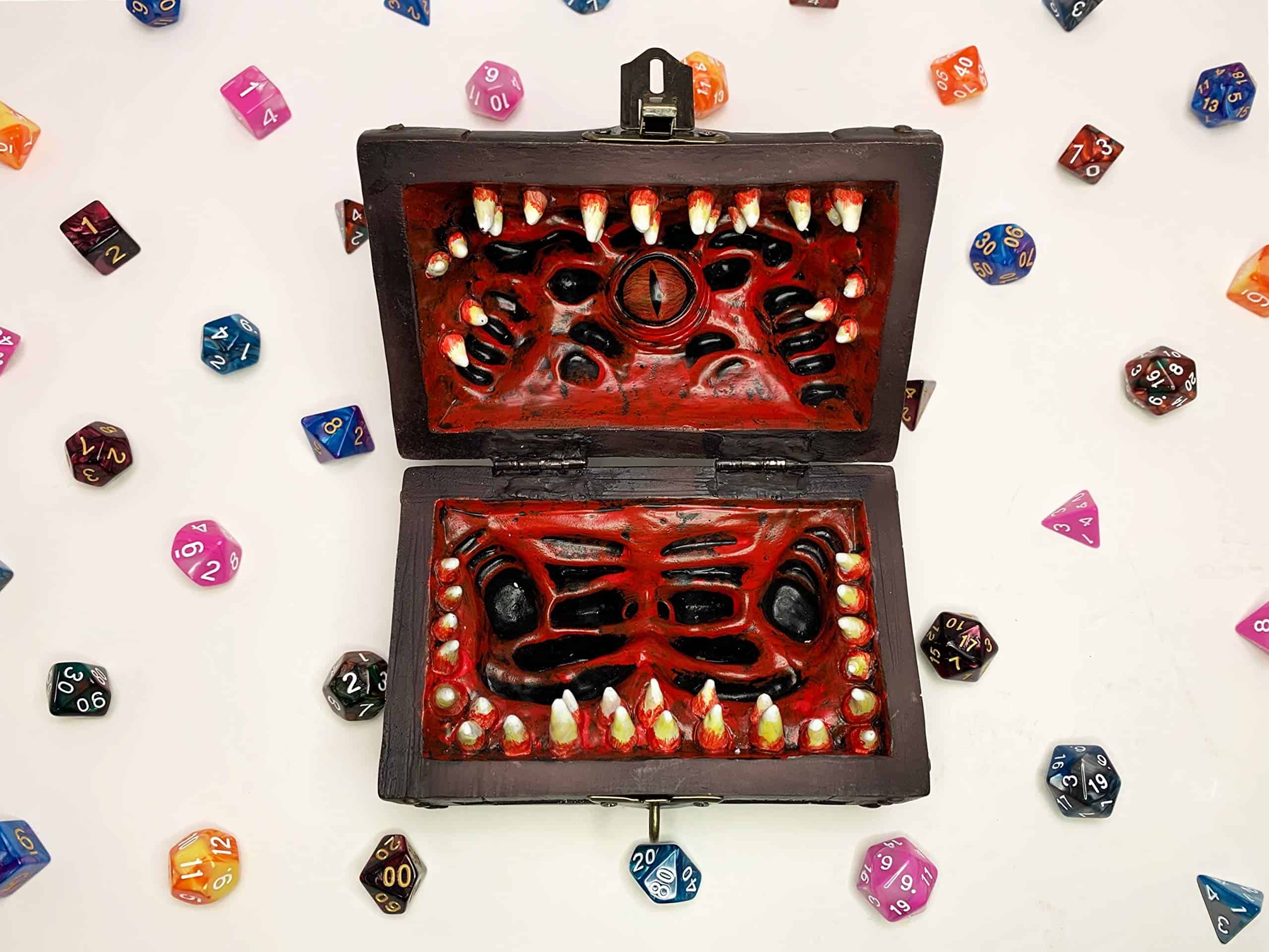 Caja de almacenamiento de dados con forma de cofre - Imagen 7