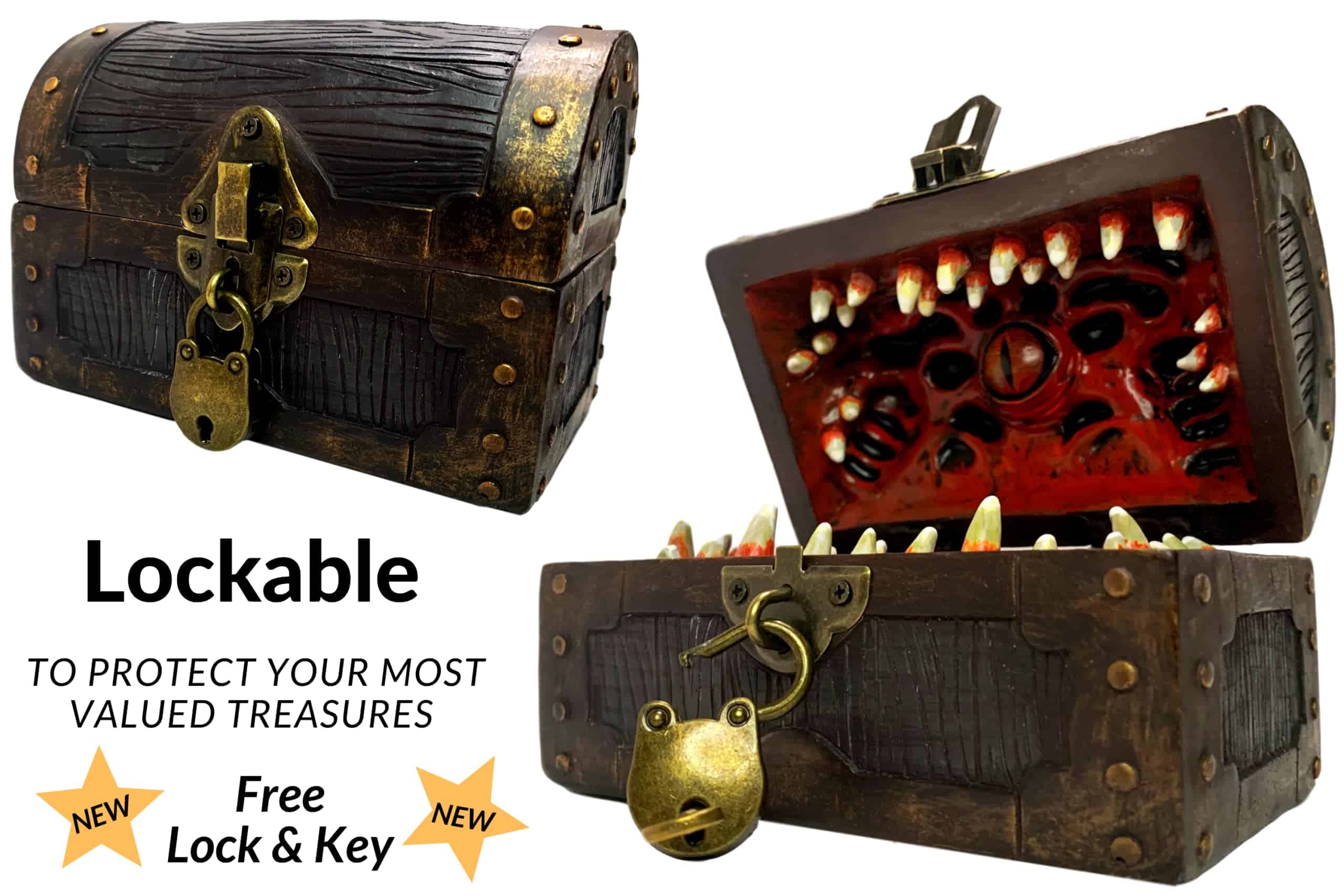 Caja de almacenamiento de dados con forma de cofre - Imagen 4