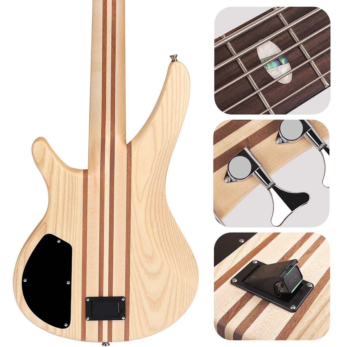 Bajo eléctrico de 4 cuerdas tamaño completo P Bass Kit para - Imagen 6