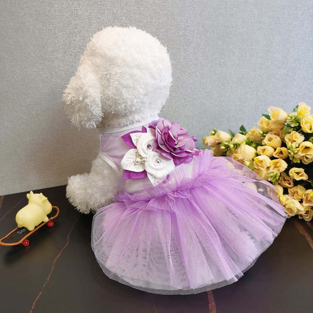 Vestido de Princesa para Perros Wolyepor con Tirantes y - Imagen 3