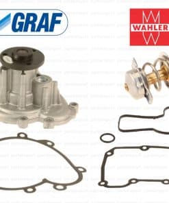 Bomba de Agua del Motor + Termostato + Juntas para Porsche
