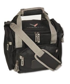 Bolsa térmica para 12 latas C8 Corvette - Negra con Gris:
