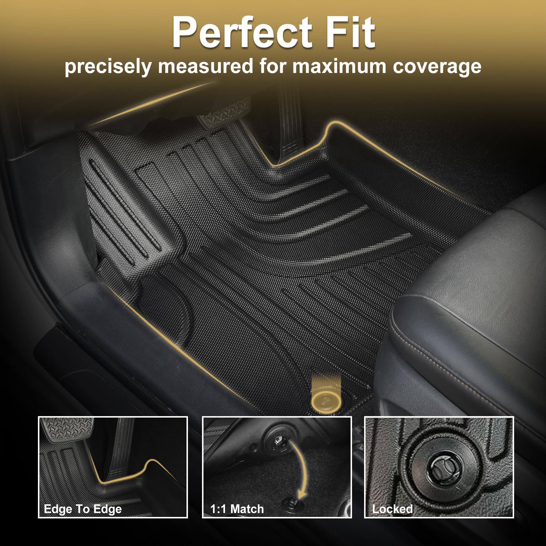 Tapetes originales 2018-2025 para Toyota Camry FWD - Ajuste - Imagen 4