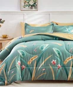 Juego de Cama 6 Piezas AIKASY - Estampado Floral -
