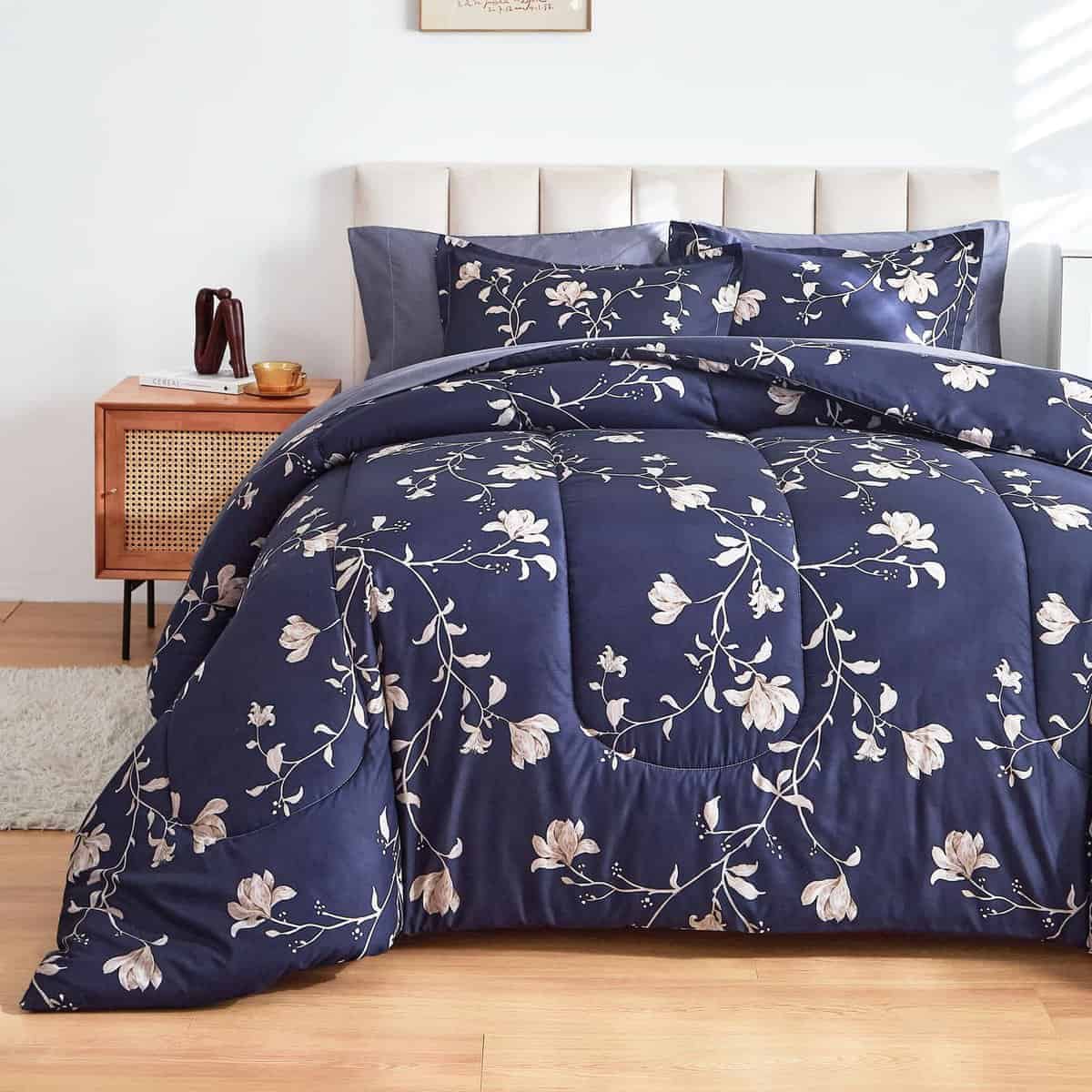 Juego de Edredón AIKASY Twin Comforter Set - 6 Piezas Juego