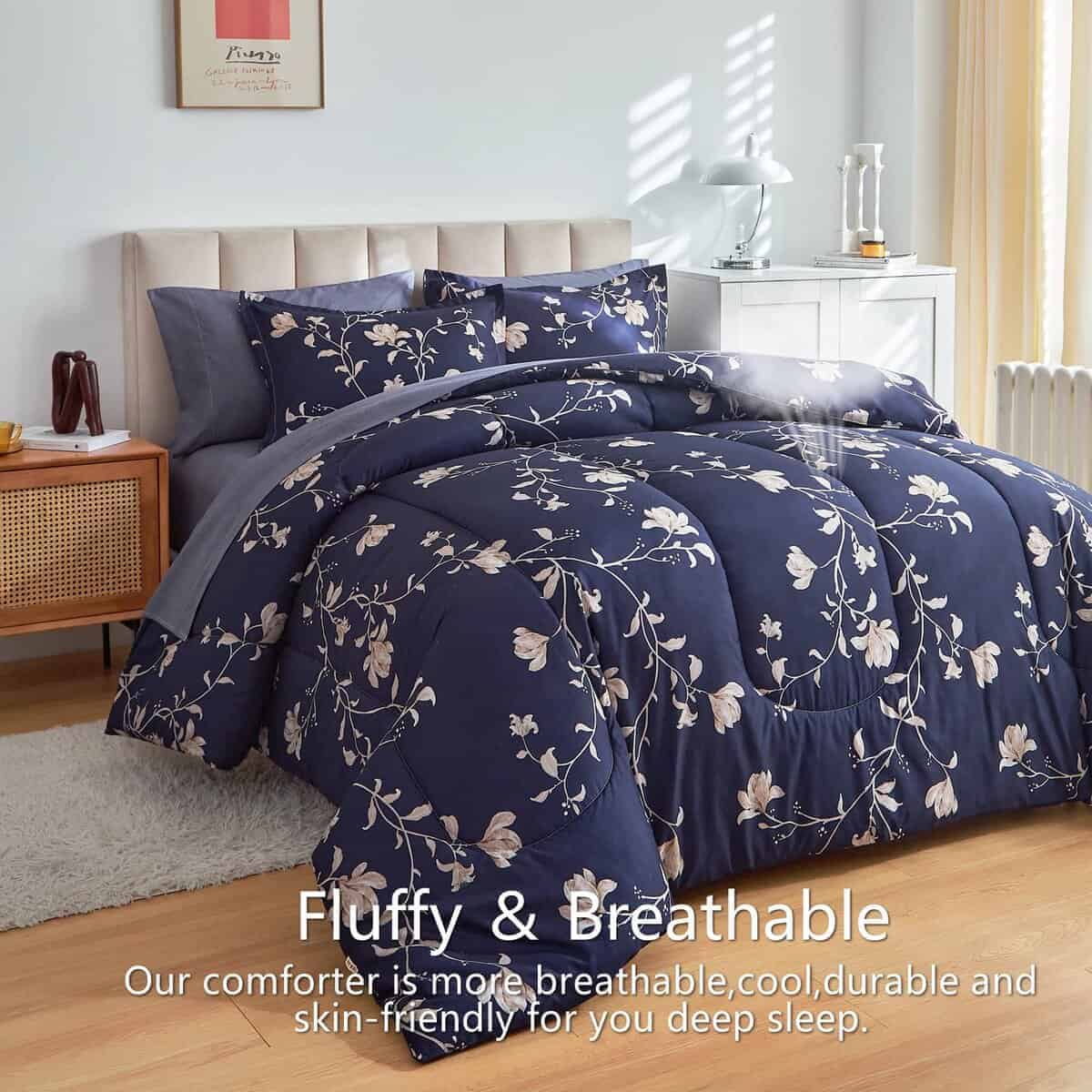 Juego de Edredón AIKASY Twin Comforter Set - 6 Piezas Juego - Imagen 5