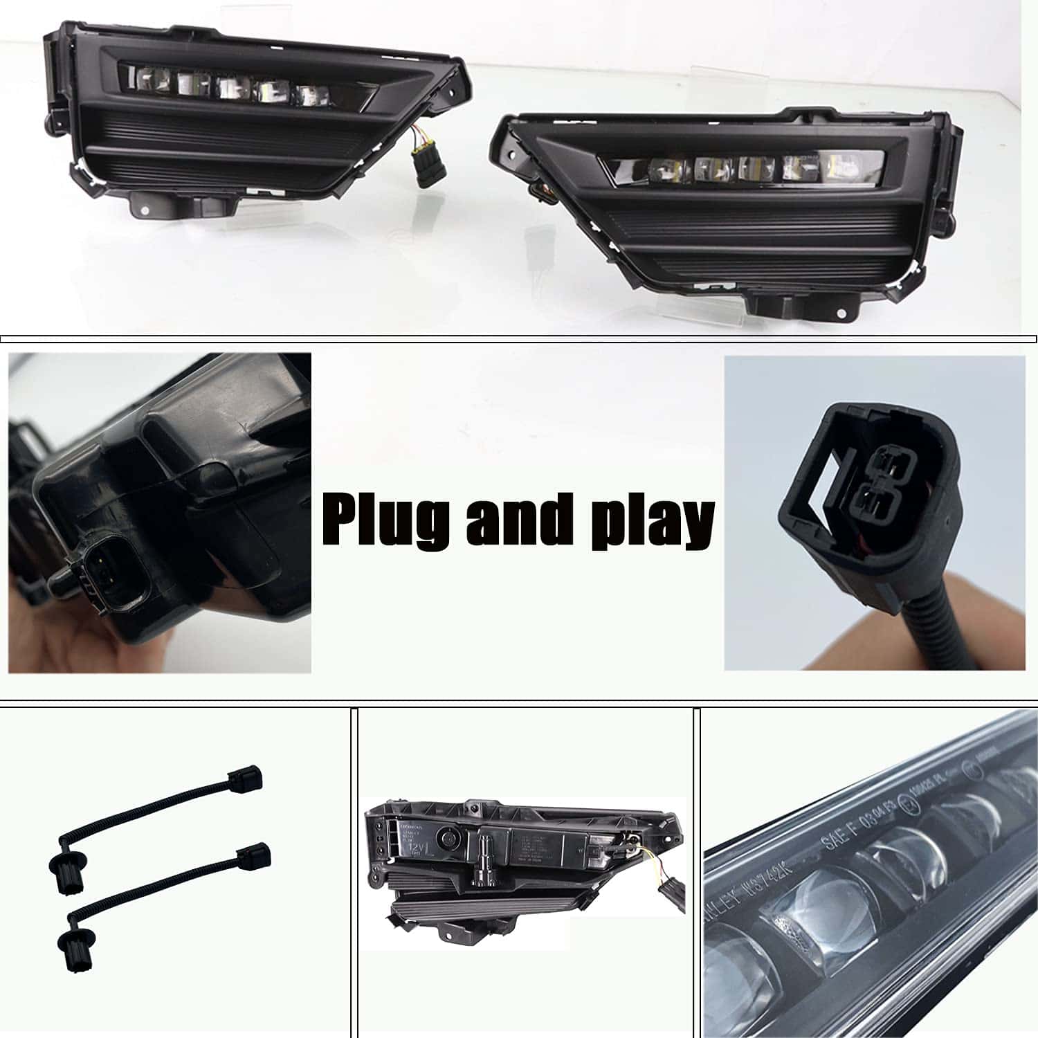 Luces LED diurnas de circulación GEEGEETOP para parachoques - Imagen 3