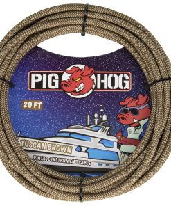Cable de Instrumento Pig Hog PCH20TBR Tauscan Brown, 20 Pies