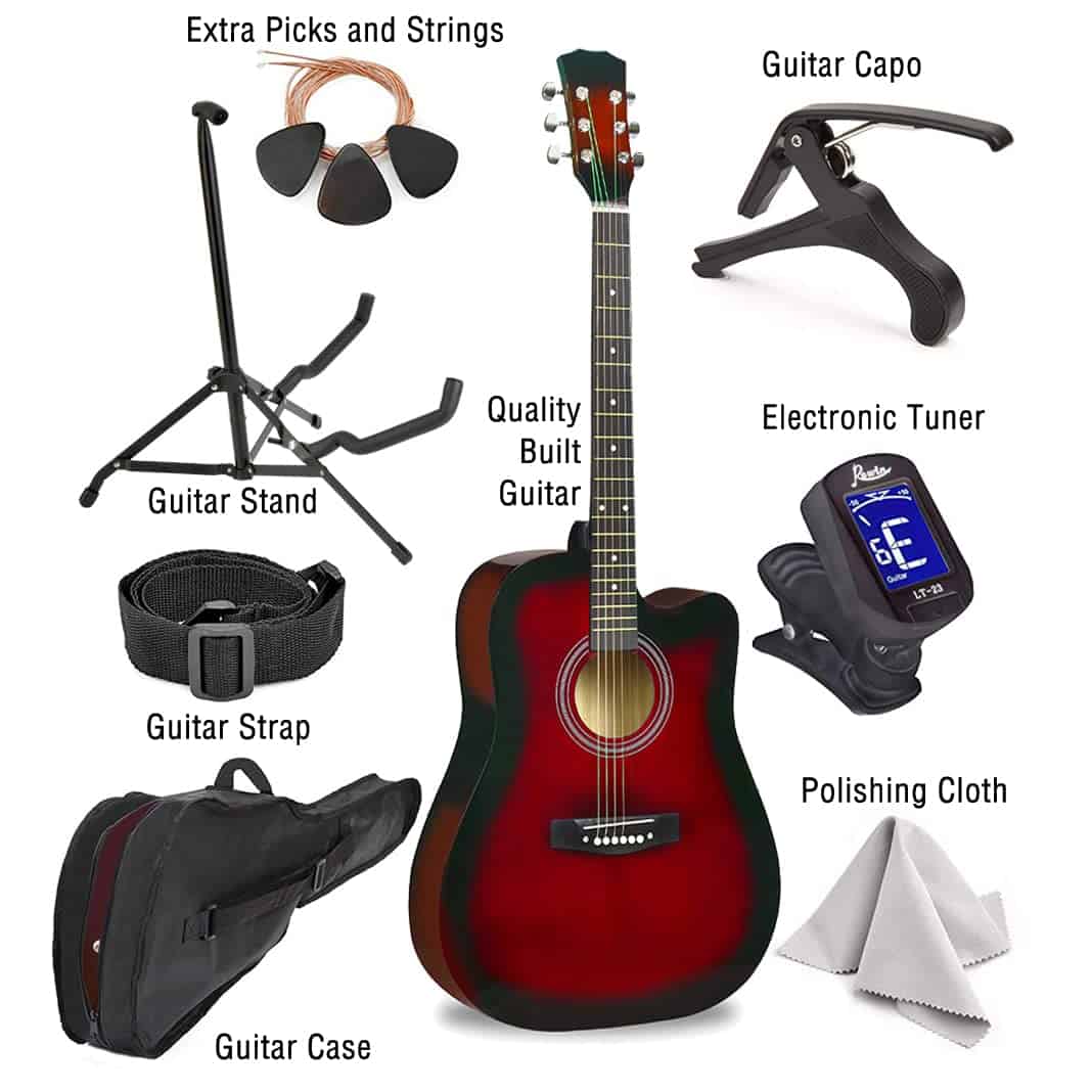 Guitarra acústica de cuerpo completo para principiantes - Imagen 3