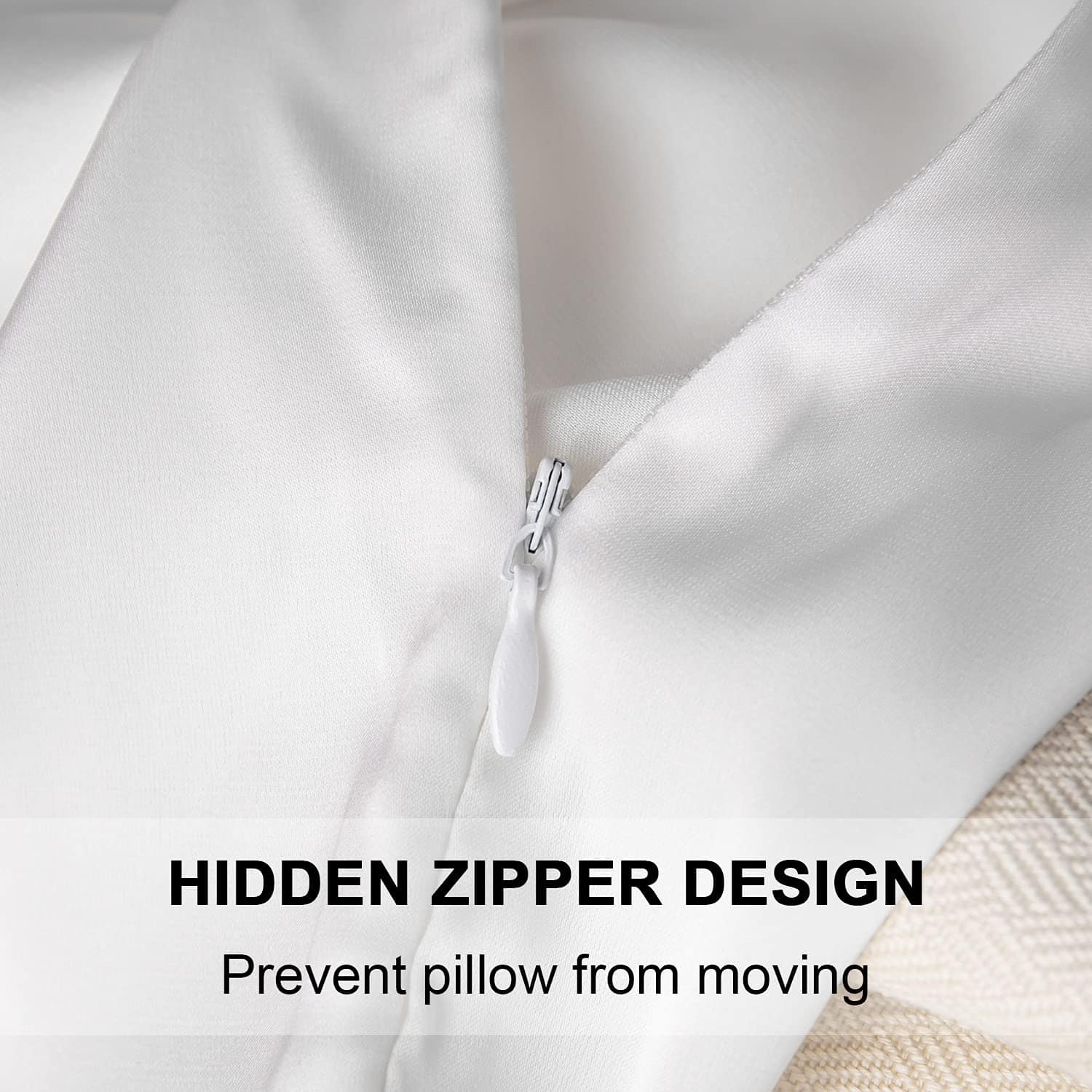 2 Fundas de Almohada de Seda de Morera para -Blanco - Imagen 3