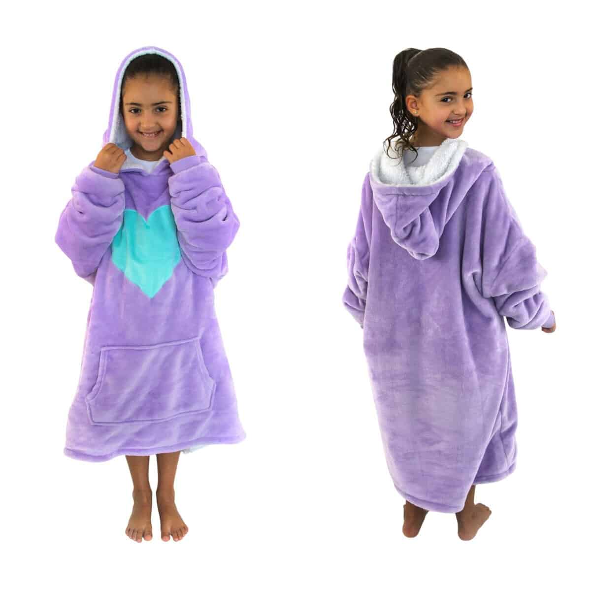 Manta con capucha Bluenido para niños - Manta ponible para