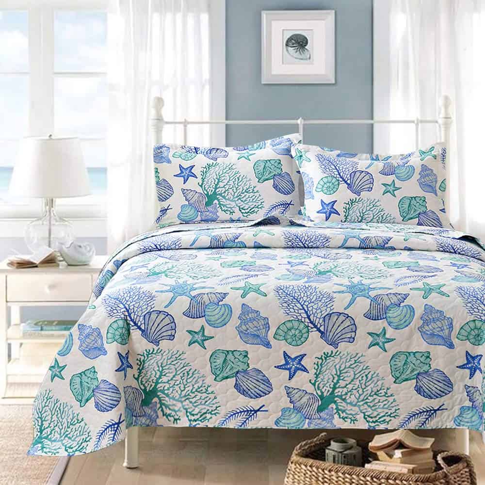 Juego de Edredón Costero de 3 Piezas Tamaño King, Tema - Imagen 8