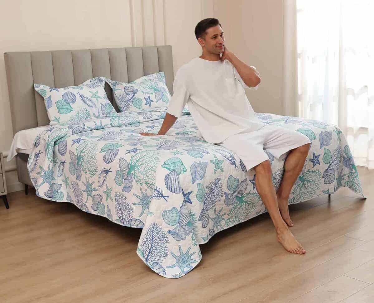 Juego de Edredón Costero de 3 Piezas Tamaño King, Tema - Imagen 4
