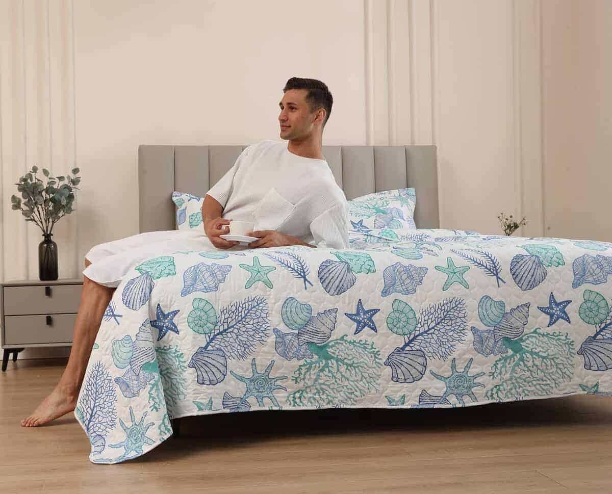 Juego de Edredón Costero de 3 Piezas Tamaño King, Tema - Imagen 5
