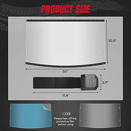 Parabrisas completo de UTV transparente de policarbonato - Imagen 8