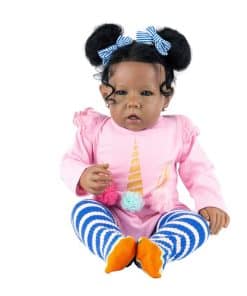 Muñeca Realista Rebornova Niña Negra, Africana Americana 20