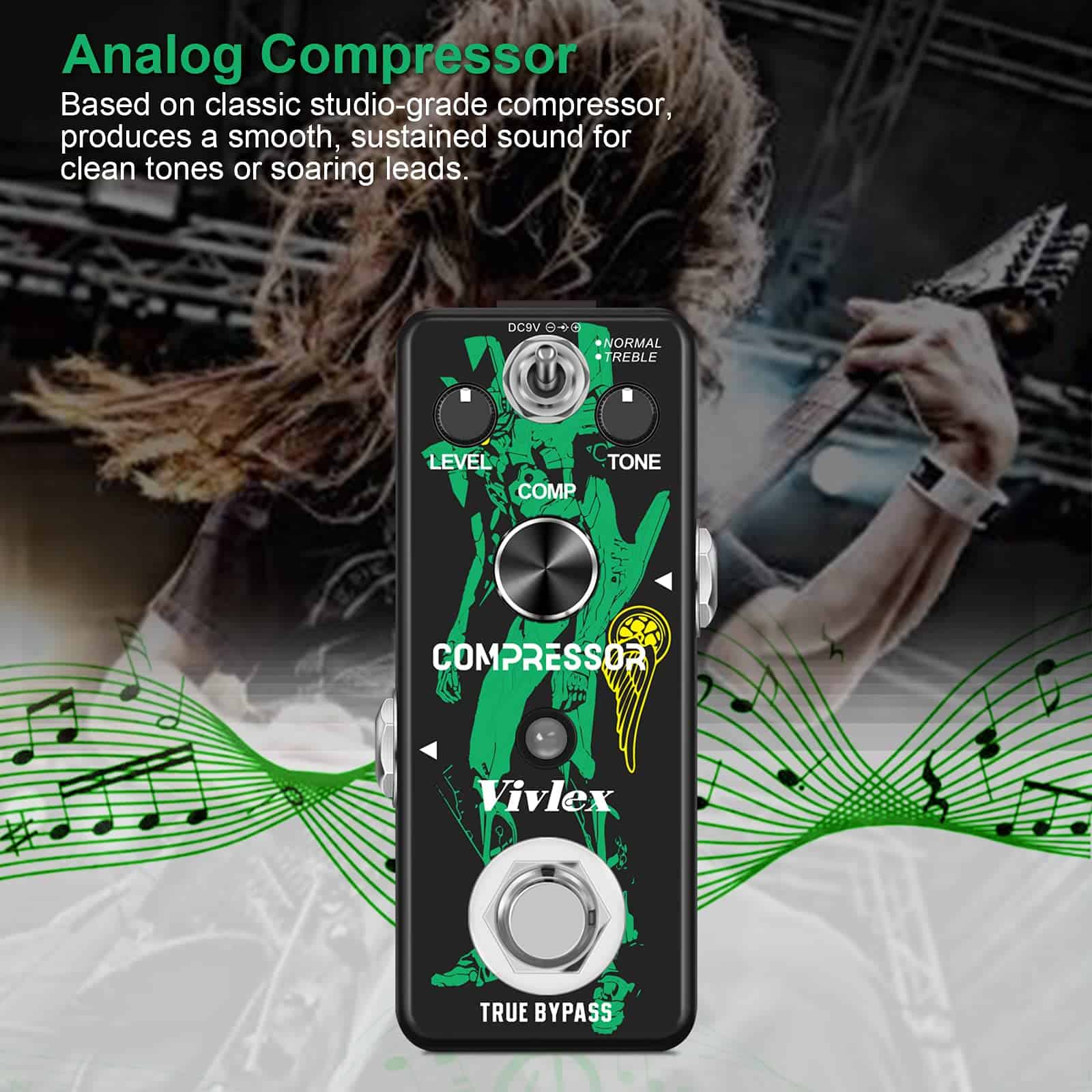 Pedal de Compresión Vivlex LEF-333 Mini Efecto de - Imagen 4